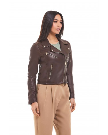 NADIA - LAMBSKIN NAPPA LEATHER JACKET - 1