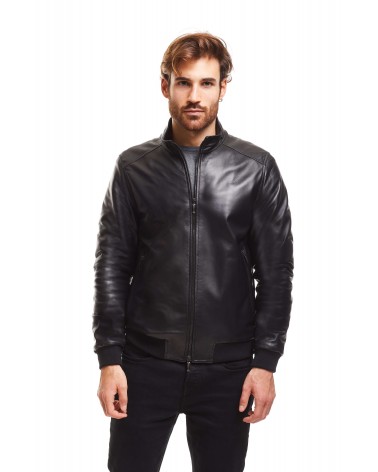 LUCIANO - LAMBSKIN NAPPA BOMBER JACKET - 2