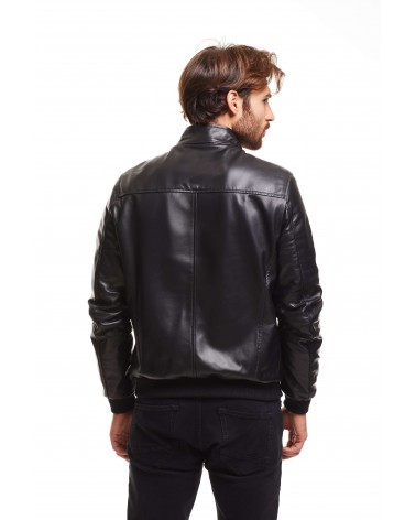 LUCIANO - LAMBSKIN NAPPA BOMBER JACKET - 4