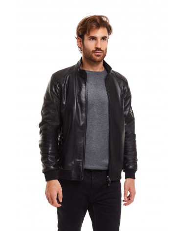 LUCIANO - LAMBSKIN NAPPA BOMBER JACKET - 1