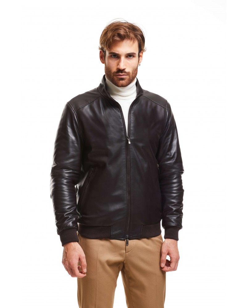 MOD. LUCIANO – BOMBER NAPPA DI AGNELLO EMANUELECURCI